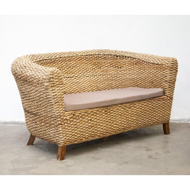 Woven Banana Garden Sofa and Armchairs, 1980s, Set of 3 For Sale - Image 18 of 18