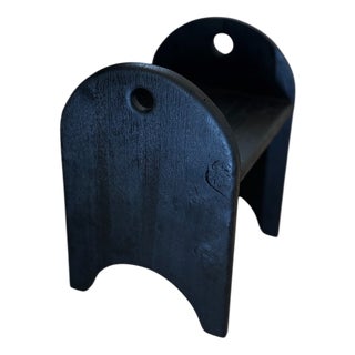 Kyoto Stool in Charred Oak by Fosfeen For Sale