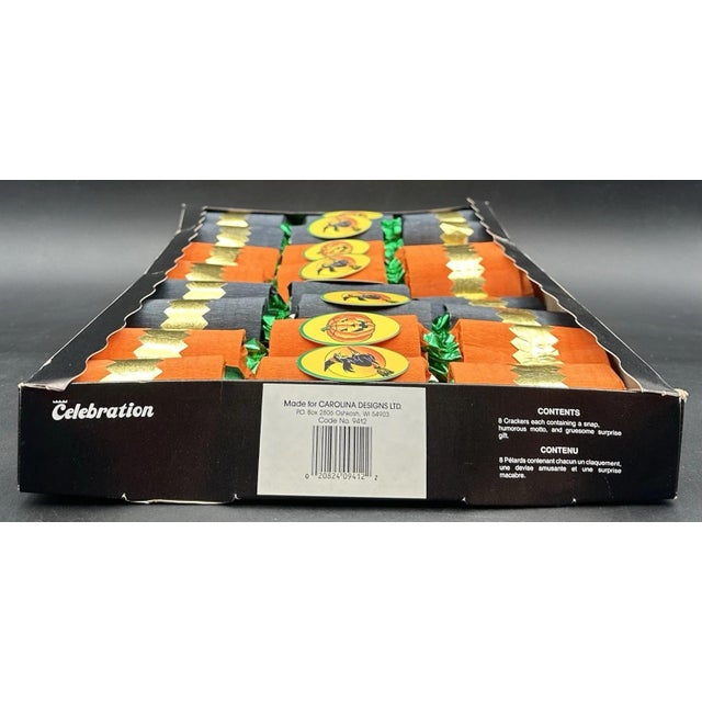Vintage Celebration Party Crackers Halloween Crepe Paper Party Favors Set of 8 For Sale - Image 9 of 9