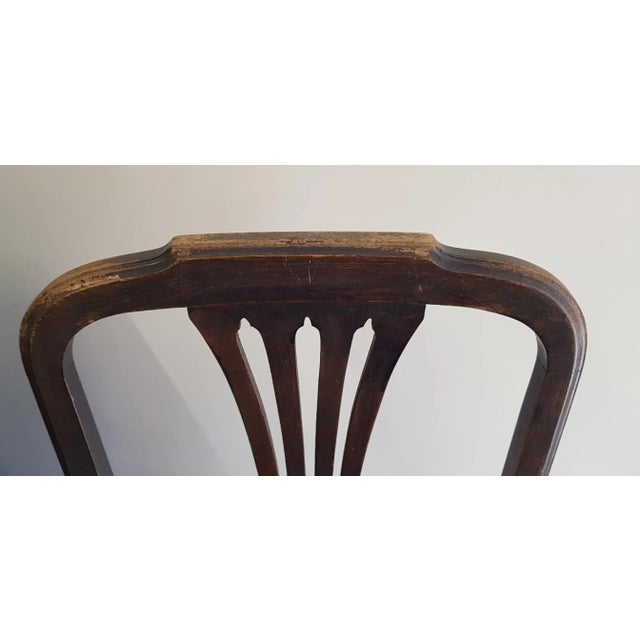 Wood Early 20th Century Vintage Brown Chair For Sale - Image 7 of 8