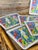 1980s Ken Done Australian Parrot Placemats, Set of 6 in Original Box For Sale In Naples, FL - Image 6 of 12