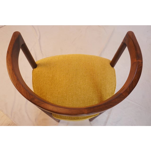 Rare Rosewood Model 195 Dining Chairs Attributed to Ole Gjerlov-Knudsen & Torben Lind for France & Son C1960, Set of 4 For Sale - Image 10 of 12