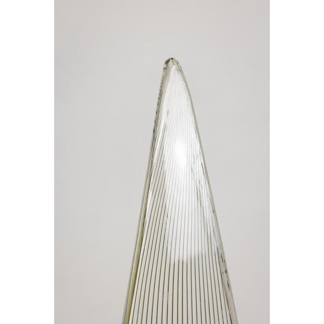 Vintage Italian Murano Glass Cone Lamp by Lino Tagliapietra, 1970s For Sale - Image 3 of 8