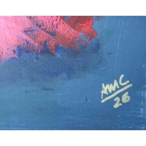 Contemporary Anna Maria Caboni, Night Flower, Acrylic Painting, 2026 For Sale - Image 3 of 4