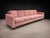 Joaquim Tenreiro “Rectangular” Four-Seat Sofa in Hardwood & Antique Rose Velvet by Joaquim Tenreiro, Brazil, 1950s - Lot 501 For Sale - Image 4 of 14