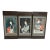 Set of 3 Qing Dynasty Chinese Reverse Glass Paintings For Sale