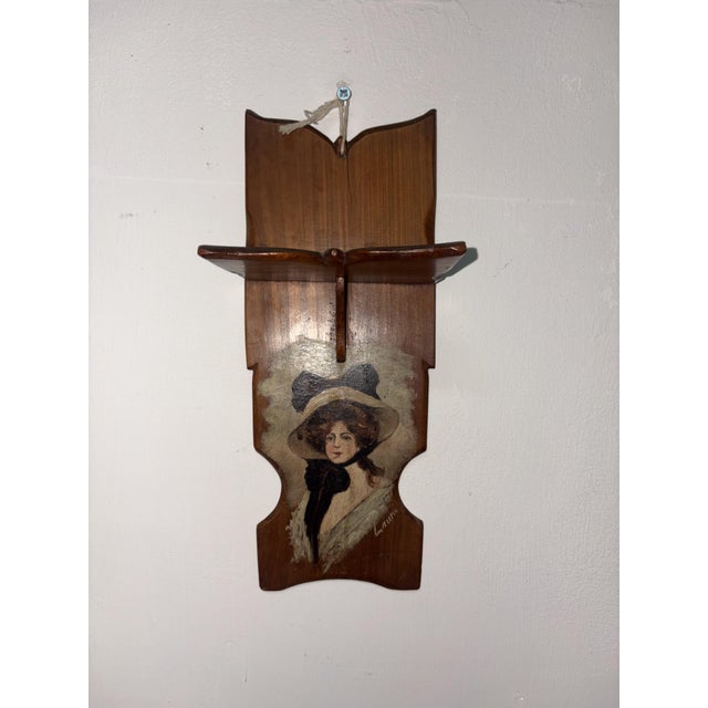 1950s Vintage Wooden Shelf, 1950 For Sale - Image 5 of 9