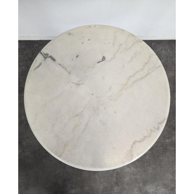 Bistro Table with Marble Top For Sale - Image 3 of 6