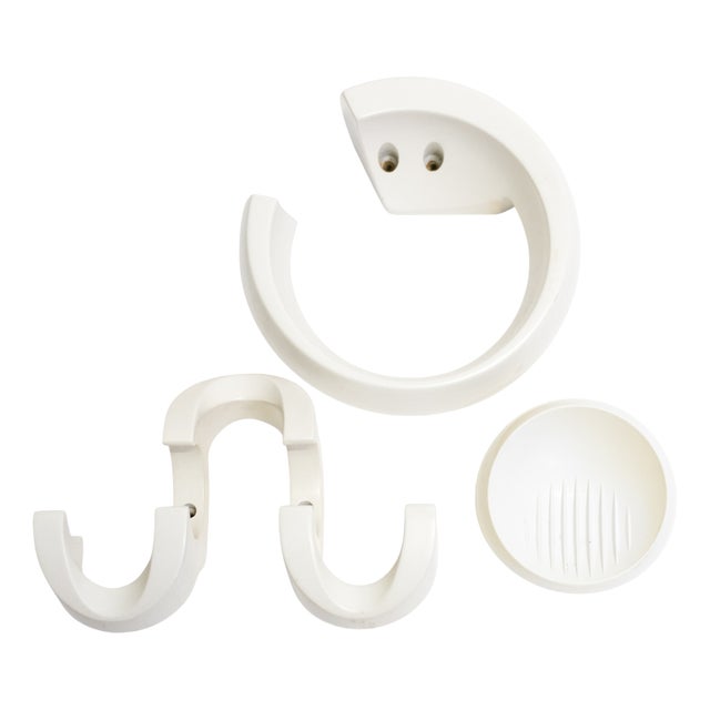 Bathroom Hangers by Makio Hasuike, 1970s, Set of 3 For Sale