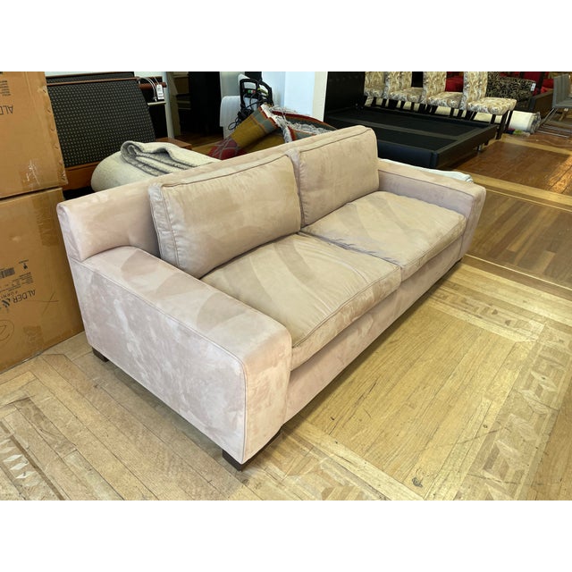 Montauk Micro Suede Goose Down Mary Sofa Chairish
