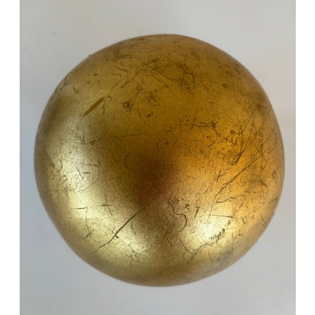 Mid 20th Century Gold Leaf Sphere in the Style of Mathias Goeritz For Sale In Charleston - Image 6 of 8