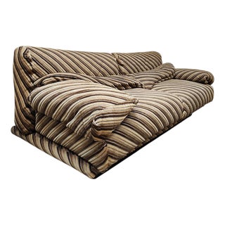 Vintage Italian Sofa by Sergio Saporiti for Saporiti Italia, 1980s For Sale