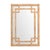 2020s Matthew Izzo Home Geneva Natural Rattan Framed Greek Key Design Wall Mirror For Sale - Image 5 of 5
