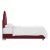 Spritely Home Halsted Bed in Berry Classic Velvet, King For Sale - Image 4 of 6