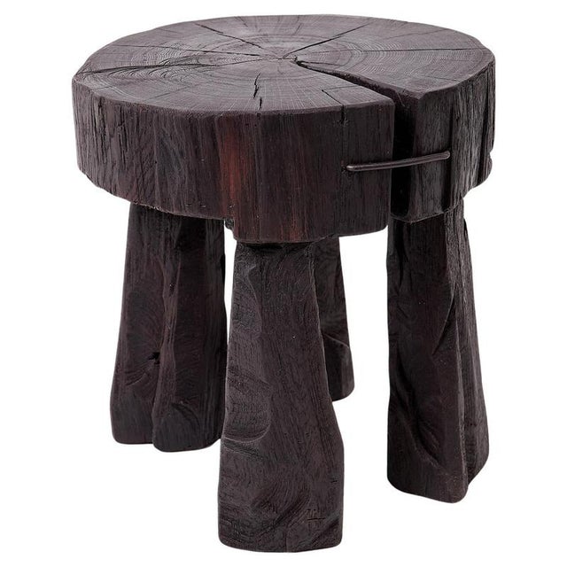 Sculptural Side Table by Logniture For Sale - Image 16 of 16
