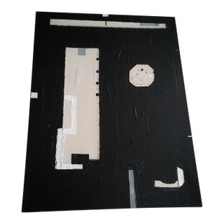 Abstract Painting Original Black and White Modern Art For Sale