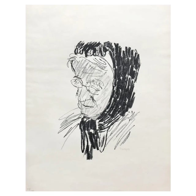 Hans Berger, Grand maman aux lunettes, 1920, Lithograph For Sale