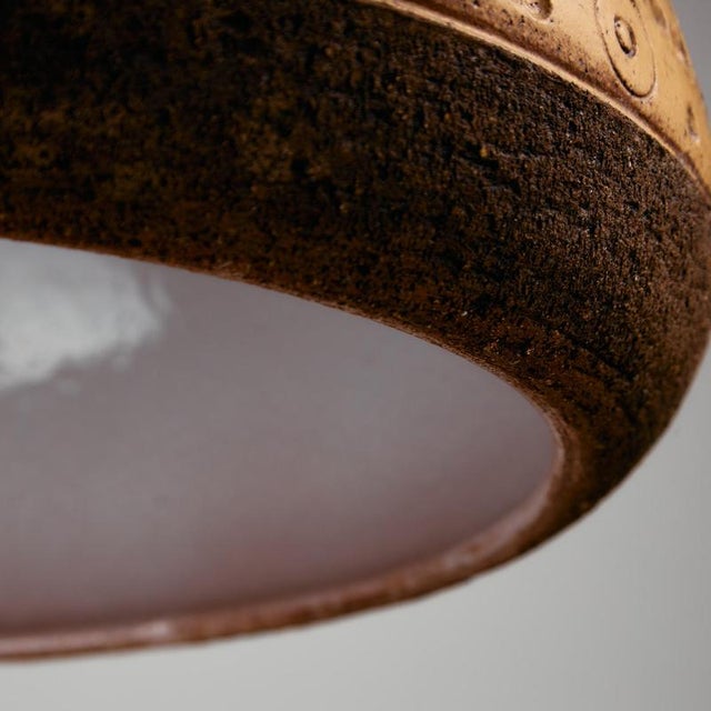 Vintage Danish Ceramic Pendant Light, 1970s For Sale - Image 9 of 12
