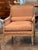 1950s 1950s Pair of Carved & Giltwood Bergeres With Striped Upholstery For Sale - Image 5 of 9