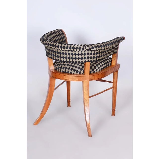 Biedermeier Armchair in Cherrywood and Ebony, Vienna, Austria, 1820s For Sale - Image 3 of 12