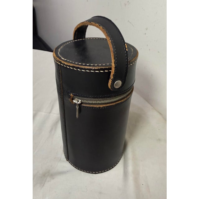 Mid-Century Modern Vintage German Ahs Chrome Art Deco 3 Flask Travel Shot Bar Mid Century Modern - 8 pcs For Sale - Image 3 of 10