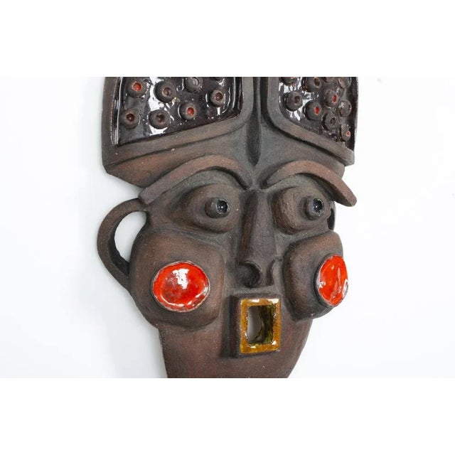 Vintage African Wall Mask, 1950s, in Good conditions. Designed 1950 to 1959