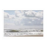 "Roll With It" Contemporary Coastal Seascape Photograph by Lauren Marttila, Framed For Sale