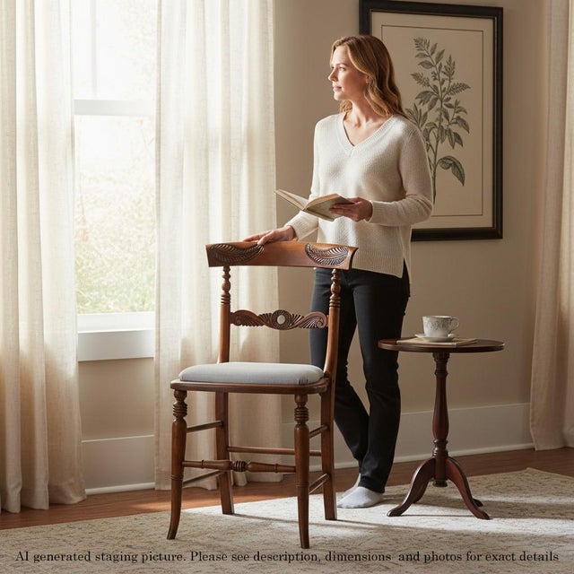 Antique Beech Dining Chairs, 1800s, Set of 4 For Sale - Image 5 of 11