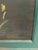 Decorative freestanding reversible painted wood screen or panel, one side depicting tropical birds within a lush landscape...