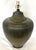 Mid-Century Modern Pleated/ Ribbed Metal Gourd Large Table Lamp For Sale In West Palm - Image 6 of 13