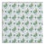 Sample - Schumacher Basile Trellis Wallpaper in Leaf & Aqua For Sale