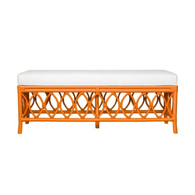 Orange Lillian Bench - Orange For Sale - Image 8 of 8