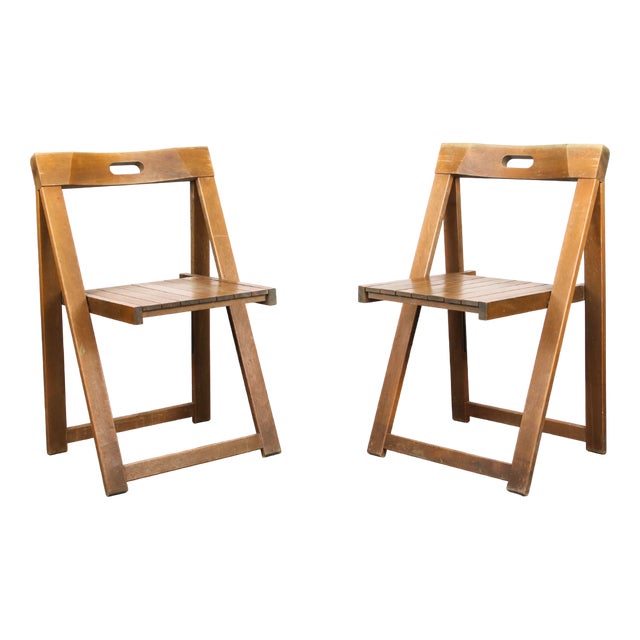 Set of Vintage Trieste Folding Chairs attributed to Aldo Jacober, 1960s For Sale