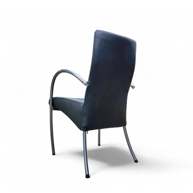 Leather Dining Chairs by Hennie de Jong, 1990s, Set of 6 For Sale - Image 12 of 17