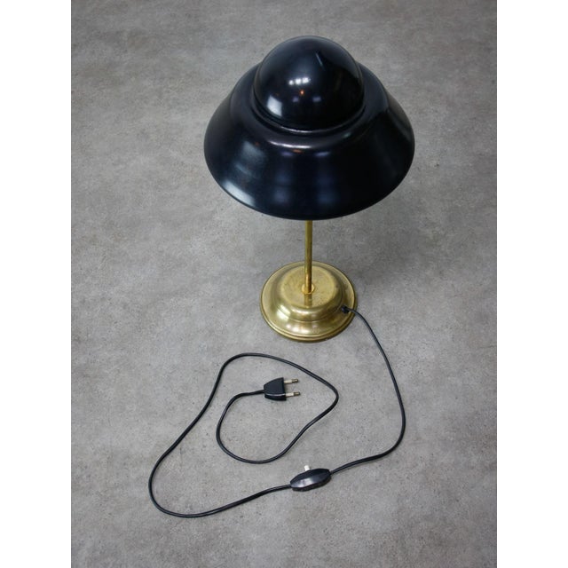 Mid-Century Italian Brass and Glass Table Lamp, 1960s For Sale - Image 12 of 14