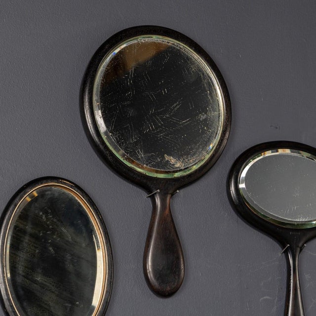 Antique Wooden Hand Mirrors, 19th Century, Set of 25 For Sale - Image 9 of 18