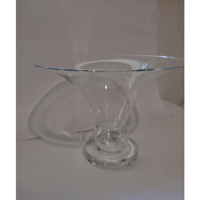 1990s 1990s Steuben Crystal Vase, Signed For Sale - Image 5 of 9