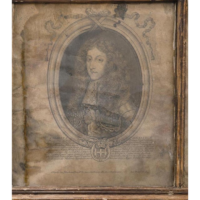 French Mirror with Engravings, 1600s For Sale - Image 6 of 9