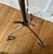 Wrought Iron Coat & Hat Rack Distinctive Spiral Globe Top Tripod Base Brutalist For Sale - Image 11 of 12