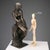 Bronze sculpture depicting a slave in chains. A work in the style of Giacomo Ginotti. This piece is attributed to the...