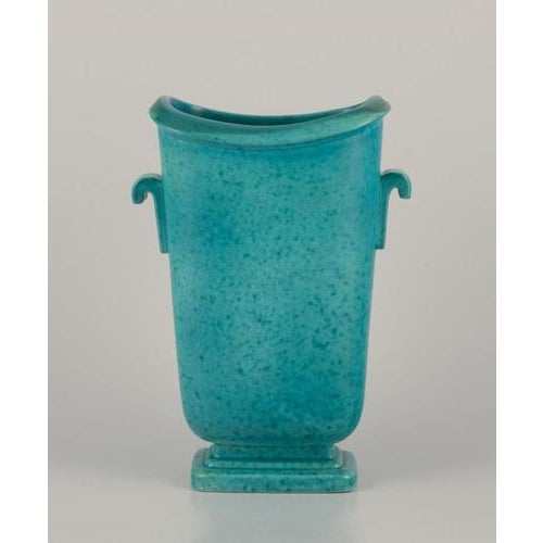 Large Argenta Vase with Two Handles by Wilhelm Kåge for Gustavsberg For Sale - Image 9 of 9