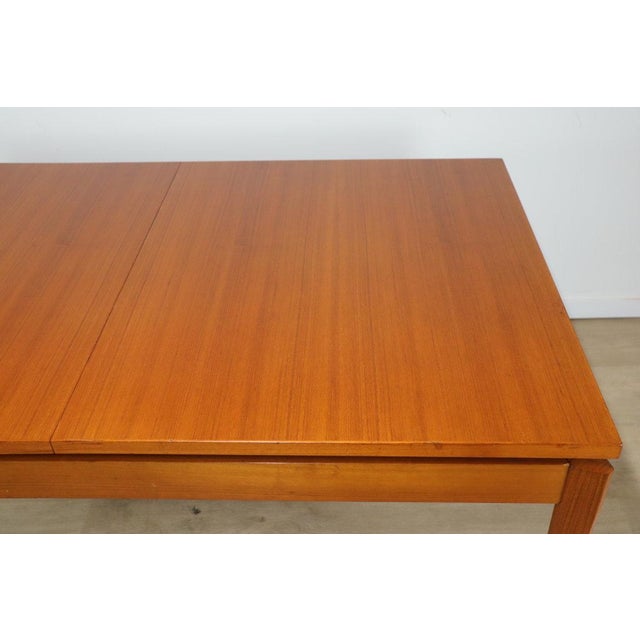 Brown Vintage Extendable Teak Dining Table, 1960s For Sale - Image 8 of 18