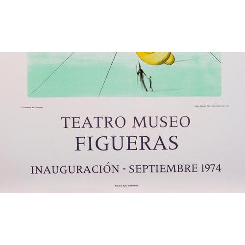 Salvador dali simeon (12 tribus d'israël) lithographic poster, made on the occasion of the opening of the dali theater...