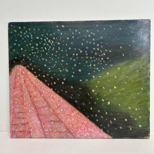 Makoto Igarashi, Sakura in the Wind II, 1980s, Oil on Canvas For Sale - Image 7 of 7