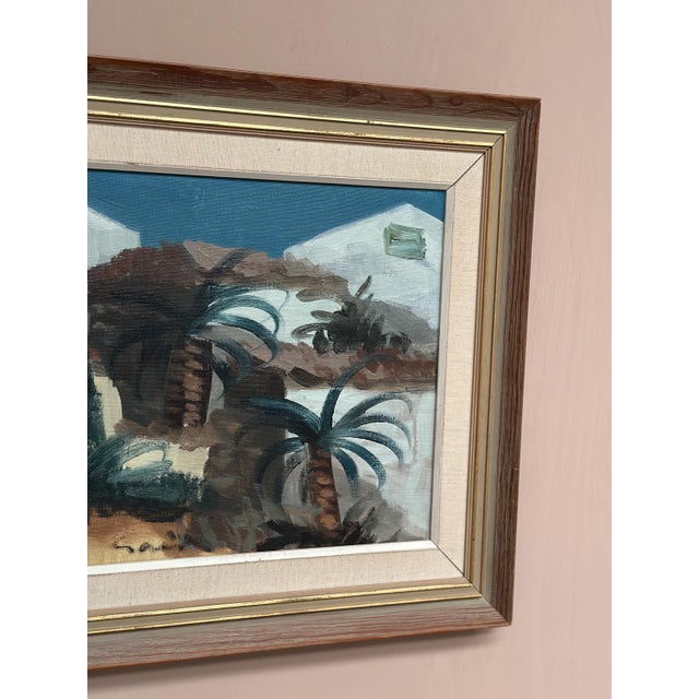 Tage Gavik, Southern European Street, 1950s, Oil on Canvas, Framed For Sale - Image 6 of 18