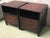 20th Century Ebonized Macassar Nightstands or Side Tables With One Door - a Pair For Sale - Image 9 of 13