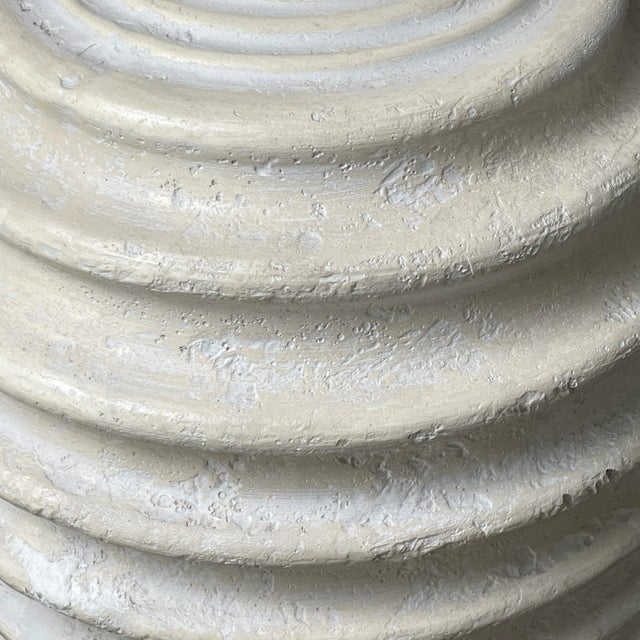 Large Vintage Modernist Textured Decorator’s Table Lamp For Sale In Philadelphia - Image 6 of 8