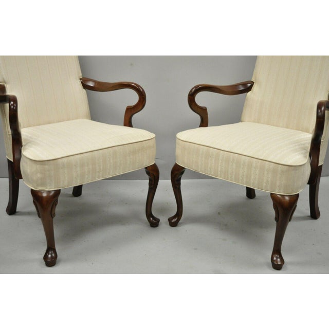 Late 20th Century Vintage Fairfield Cherry Wood Office Lounge Arm