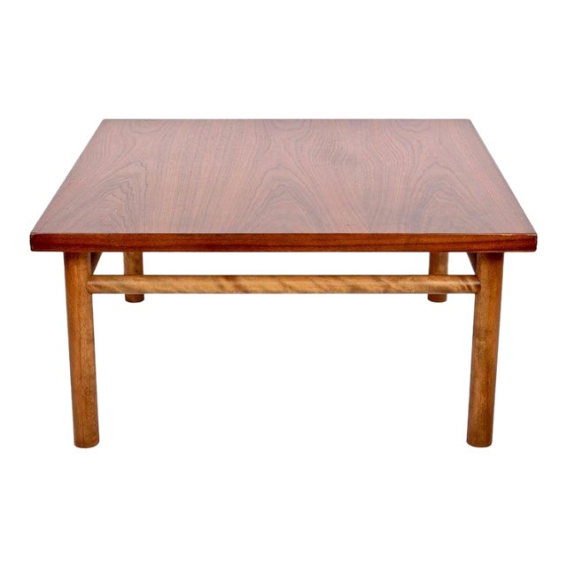 1960s T. H. Robsjohn-Gibbings for Widdicomb Square Mahogany Coffee Table For Sale