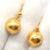 Late 20th Century Gurhan 24k Yellow Gold Hammered Ball Earrings, A Pair For Sale In Philadelphia - Image 6 of 11